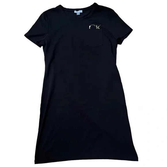 Calvin Klein | Dresses | Calvin Klein Black Tshirt Dress Size Medium |  Poshmark